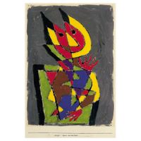cuadro lienzo - figurine des bunten teufels - paul klee - cm 40x60