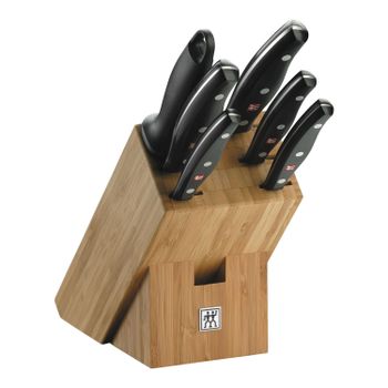 ZWILLING TWIN Pollux 7-pzs, Taco de cuchillos, Negro
