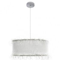 lampara colgante hilos 1xe27 blanca 50 d de fabrilamp