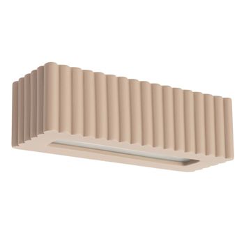 Lámpara de pared gris pardo cerámica alt. 10 cm