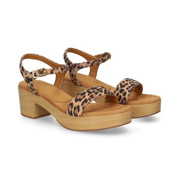 Unisa Sandalias Con Plataforma Mujer - Marrón Talla 41