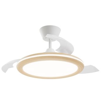 Ventilador led aspas retráctiles bombay estilo s cct dim (26+9w)