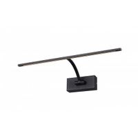 aplique para cuadro led metal negro 455 x 20 cm