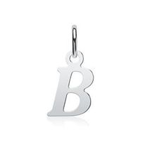 colgante letra b de plata 925