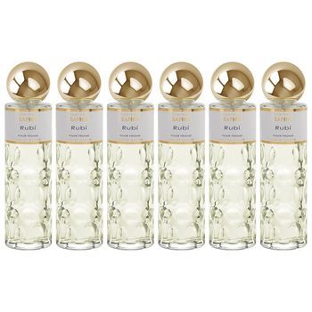 Pack De 6 Eau De Parfum Mujer Saphir Rubi 200ml