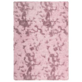 Alfombra De Pelo Largo Navarra Rosa Polvoriento 160x230 Cm Vidaxl
