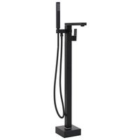 grifo para banera de pie acero inoxidable negro 90 cm vidaxl