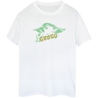 disney camiseta manga larga the mandalorian the child para mujer