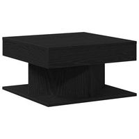 mesa de cafe - mesa de centro - mesa baja roble negro 57 x 57 x 30 cm madera de ingenieria