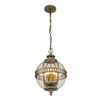 lampara colgante de exterior halleron bronce