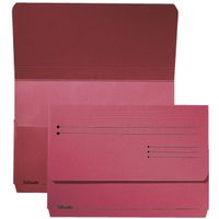 esselte pocket-file carpeta de carton roja  25 unidades