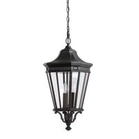 lampara colgante de exterior cotswold lane 3 luces