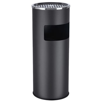 Cubo de basura de pie de 30 l de color negro