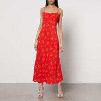 kitri velma floral-print lenzingr ecoveror viscose-blend midi dress - uk 16
