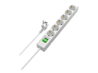 regleta - isy ips-6310-w 6 tomas blanco