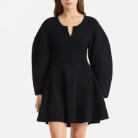 by malene birger francesca ribbed-knit mini dress - m