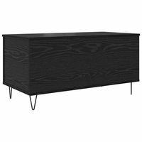 mesa de cafe roble negro 90 x 445 x 45 cm madera de ingenieria vidaxl