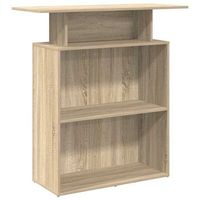 mostrador de recepcion roble sonoma 100x40x104 cm madera de ingenieria