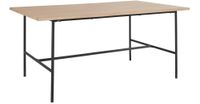 mesa de comedor para 8 personas en efecto roble negro 180