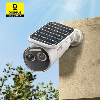 Baseus Security S2 Cámara exterior 4K Claridad Solar Inalámbrica Wifi Cámara Smart Face ID IP67 Impermeable 145 ° Control de aplicaciones inteligentes FOV