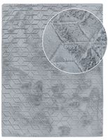 alfombra de piel arnia gris  60x100 cm