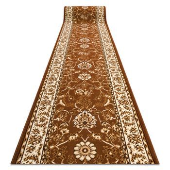 Alfombra De Pasillo Bcf Morad Klasyk Clásico Marrón 60 Cm 60x590 Cm