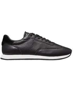 de CALVIN KLEIN - ZAPATILLAS NEGRAS PARA HOMBRE - LEATHER LOW PROFILE NEGRO