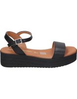 sandalias con plataforma para mujer sparwoman 5700 negro 40