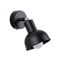 lampara de pared negro acero alt 17