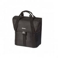 basil alforja go 18 litros poliester impermeable negro 34x14x31 cm