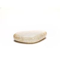 sasso grande - mesa de centro 74 x 123 x 27 h en piedra fosil beige