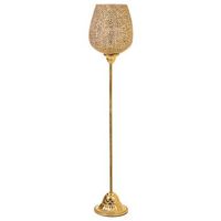 portavelas de metal dorado 19x19x935