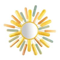 decoracion pared de metal hacakpur multicolor 75x75 cm