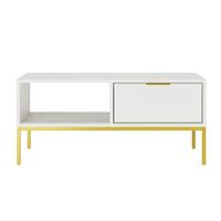 mesa de centro 100 cm tableros de particulas blanco