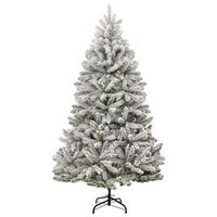 arbol de navidad  decoraciones de navidad artificial con bisagras y nieve flocada 210 cm