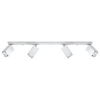 lampara de techo blanco acero alt 16 cm