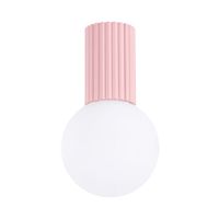 plafone rosa aluminiovidrio alt 21 cm