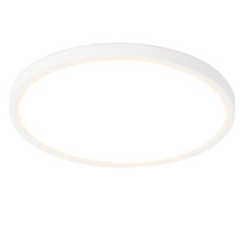 Franklin - plafón led de plástico, color negro, 18 cm, máx. 15 w