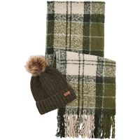 barbour bufanda saltburn beanie tartan scarf gift set para mujer
