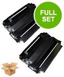 compatible twin pack lexmark 12a7315 black toner cartridges 2 pack