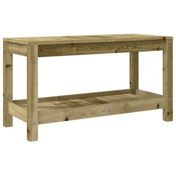 Banco De Jardín De Madera Maciza De Pino 82,5x35x45 Cm Vidaxl