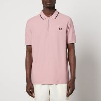 fred perry crepe-pique polo shirt - s