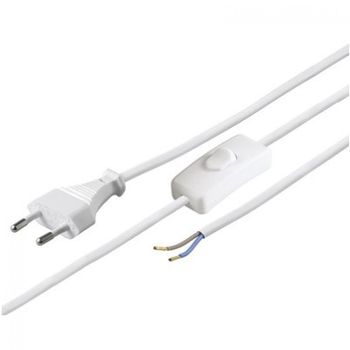 Goobay Cable Alimentacion con Interruptor Tipo C 1.5 m Blanco