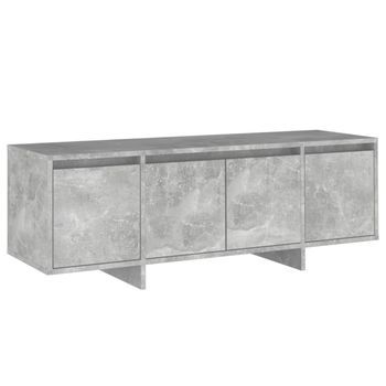 Mueble De Tv | Mueble De Salón | Mesa De Tv Madera Contrachapada Gris Hormigón 120x30x40,5 Cm