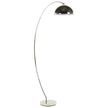 Lámpara De Pie De Metal Dorado 188 Cm Forma De Arco Moderno Sala De Estar Kama