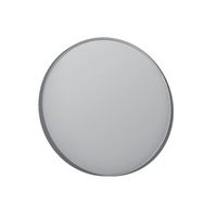espejo decorativo de madera  - 90 x 7 x 90 cm - gris mate