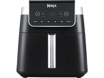 Freidora de aire - Ninja Max Pro AF180EU, 2000 W, 6.2 l, 6 Programas, Negro y gris