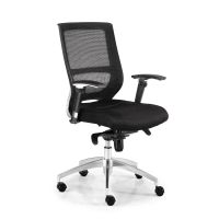 euromof malta silla de oficina negraaluminio