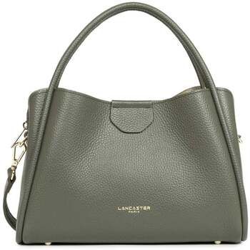 LANCASTER Bolso de mano Bolso de mano magnético M Ida Double Cuero Caqui Ahumado para mujer
