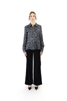 camisa estampada multiblue cashmere xl